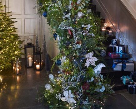 So you think you can’t… make your own stairway garland this Christmas?