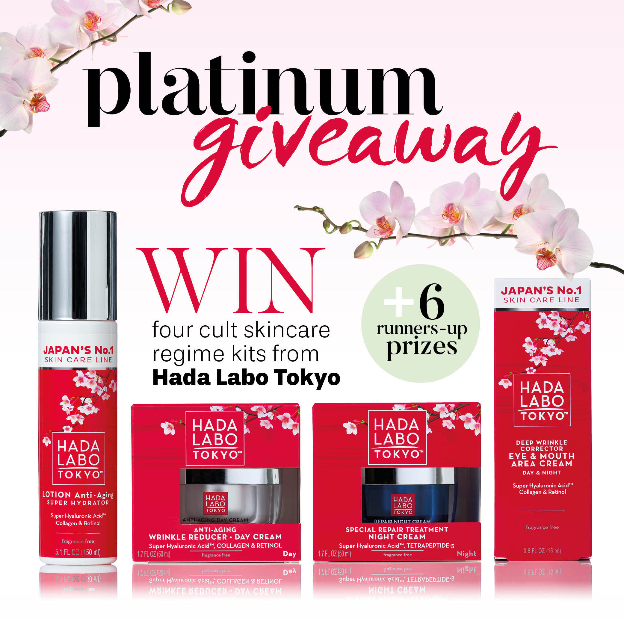 Platinum giveaway with Hada Labo Toyko