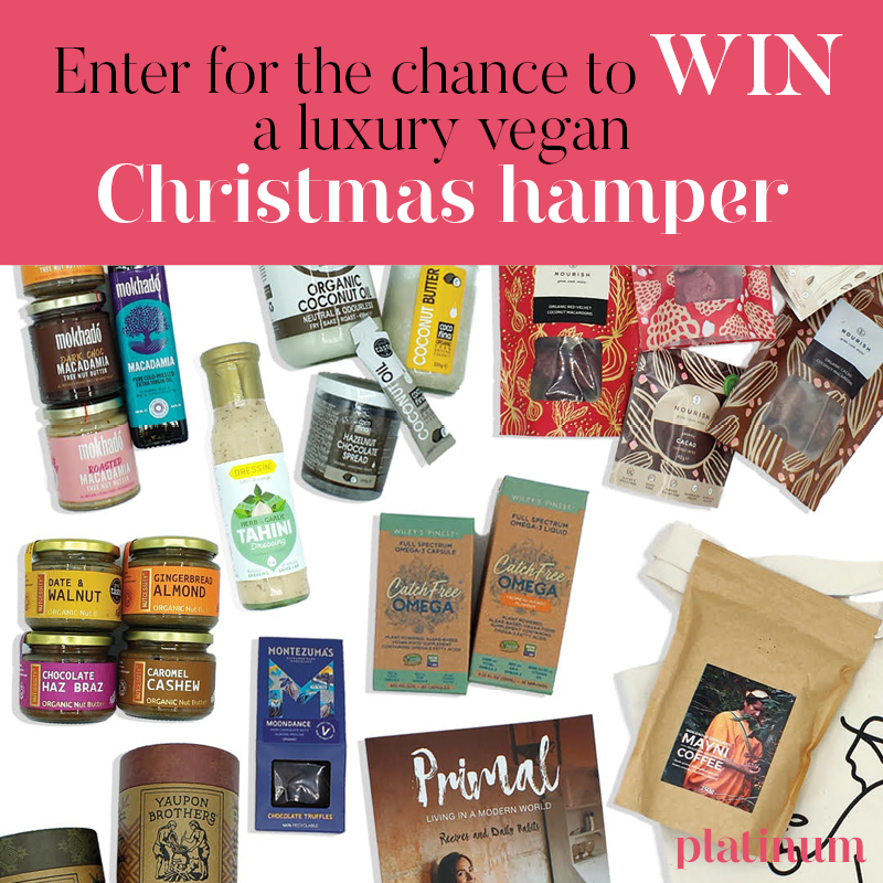 Enter for the chance to WIN a luxury vegan hamper worth £200