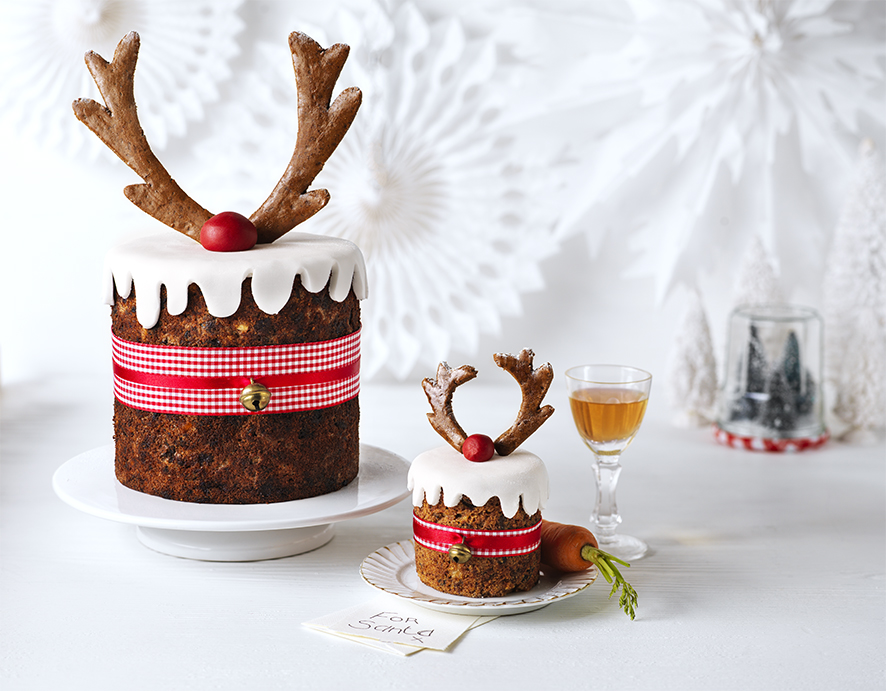 Fun reindeer cakes for the grandkids on Christmas day