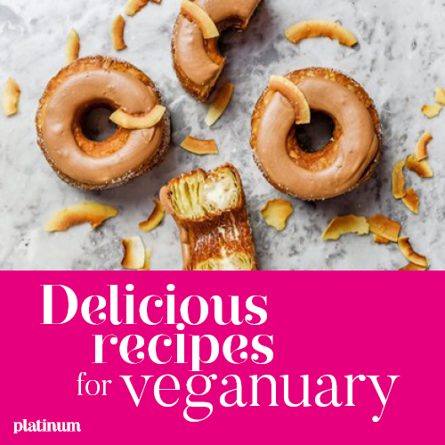 These coffee-glazed doughnuts are the perfect Veganuary treat